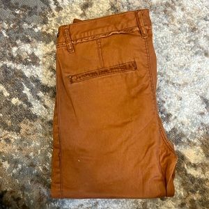 Pilcro and the Letterpress - Rust Orange Skinny Pants No 4 - Size 4